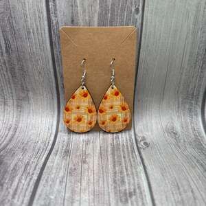 Sunflower Teardrop Earrings